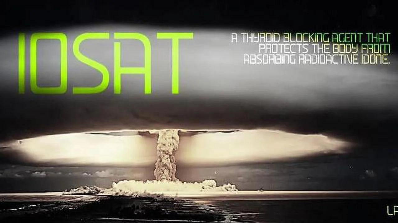 IOSAT Potassium Iodide Tablets 130mg - 14 Count: Nuclear Radiation Protection - Potassium Iodide Tablets Readi Gear