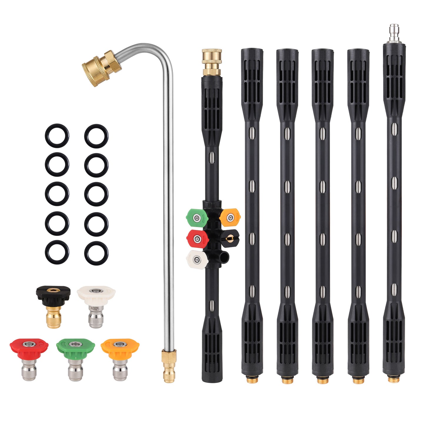 Roof & Gutter Pressure Washer Wand | Long Reach + Quick Connect