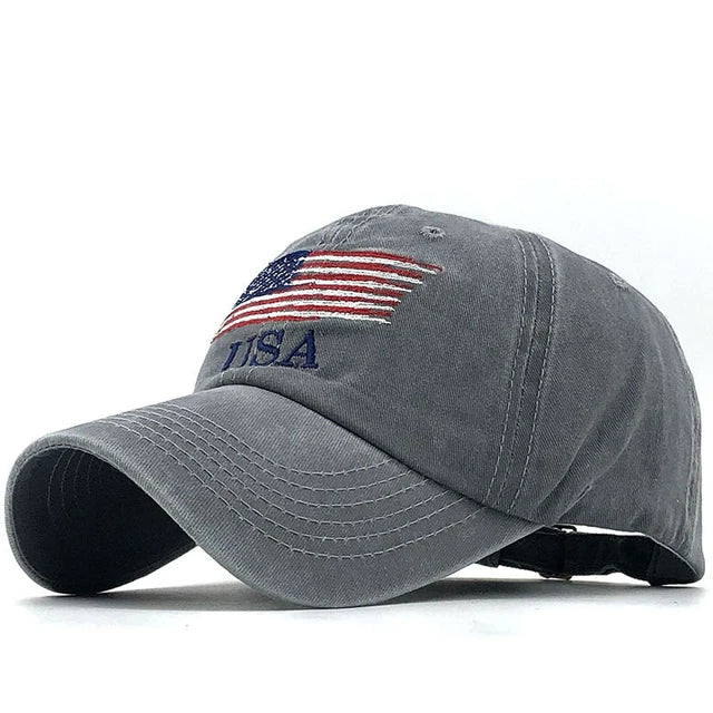 Vintage Glory Distressed USA Flag Cap - Vintage Glory Distressed USA Flag Cap Readi Gear