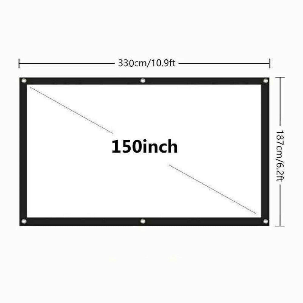 ScreenMagic 16:9 Portable HD Projection Screen - Home & Outdoor Use - Projection screen Readi Gear