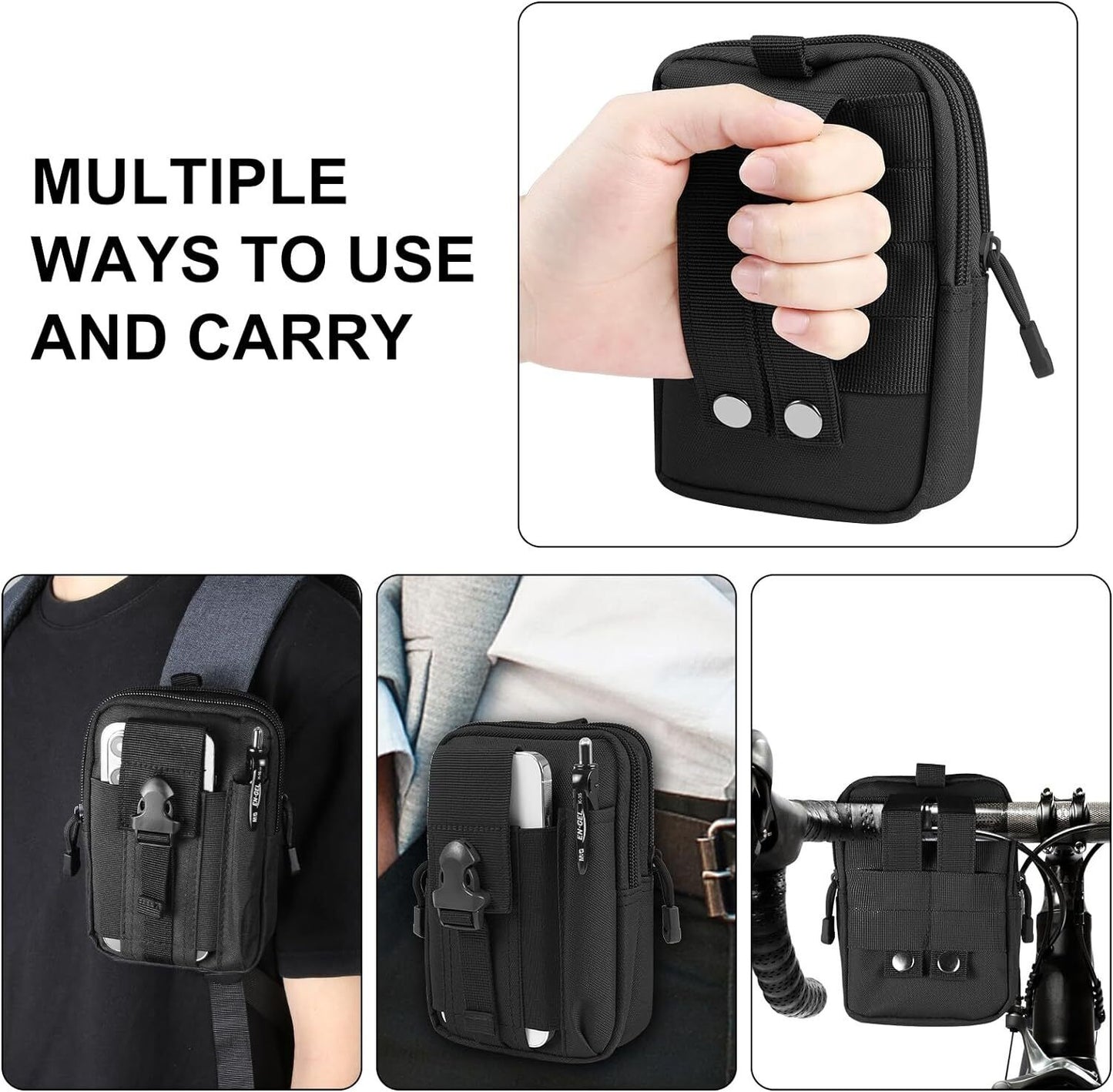 Tactical Molle Phone & Gear Pouch for Camping & Hiking - Phone & Gear Case Readi Gear