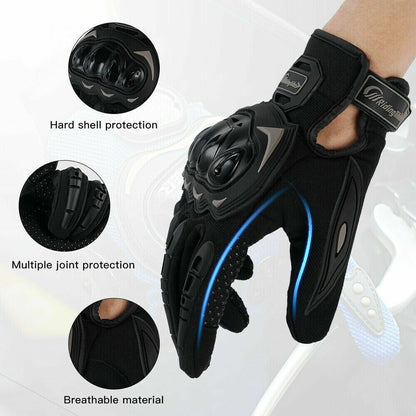 RideArmor Full Protection Touchscreen Motorcycle Gloves - Motorcycle gloves Readi Gear
