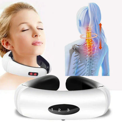 Electric Pulse Neck Massager for Pain Relief - 8 Modes & Magnetic Therapy - Readi Gear