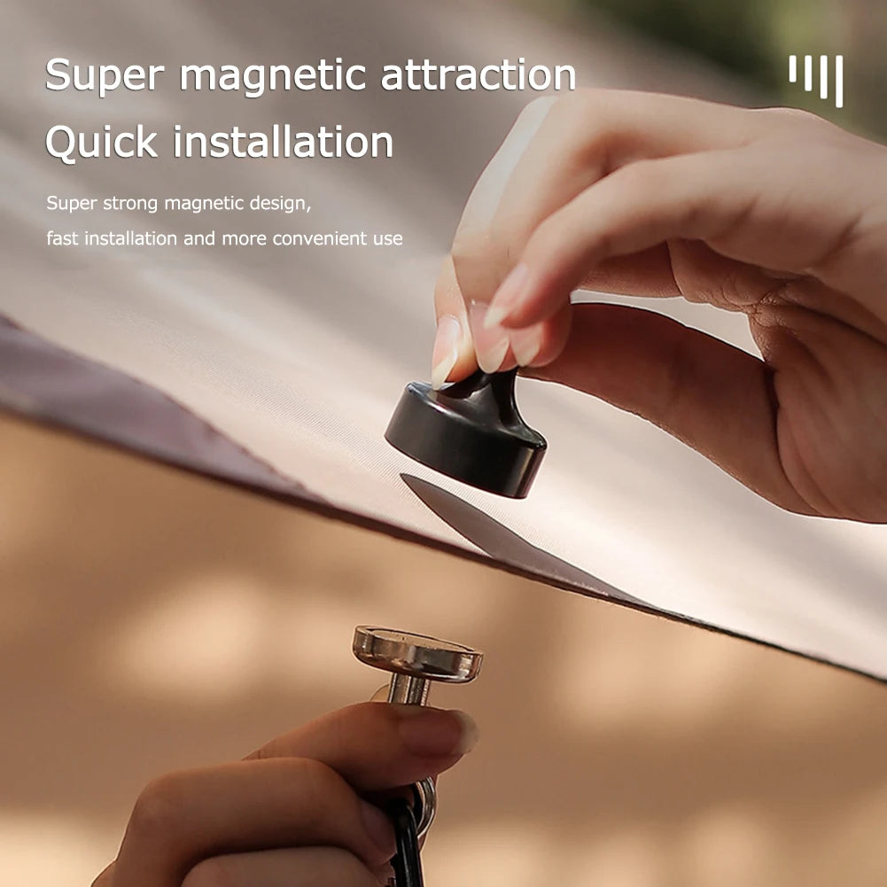 Heavy Duty Magnetic Carabiner Tent Clip for Hanging Gear - 5 Pack - Magnetic carabiner tent clip Readi Gear