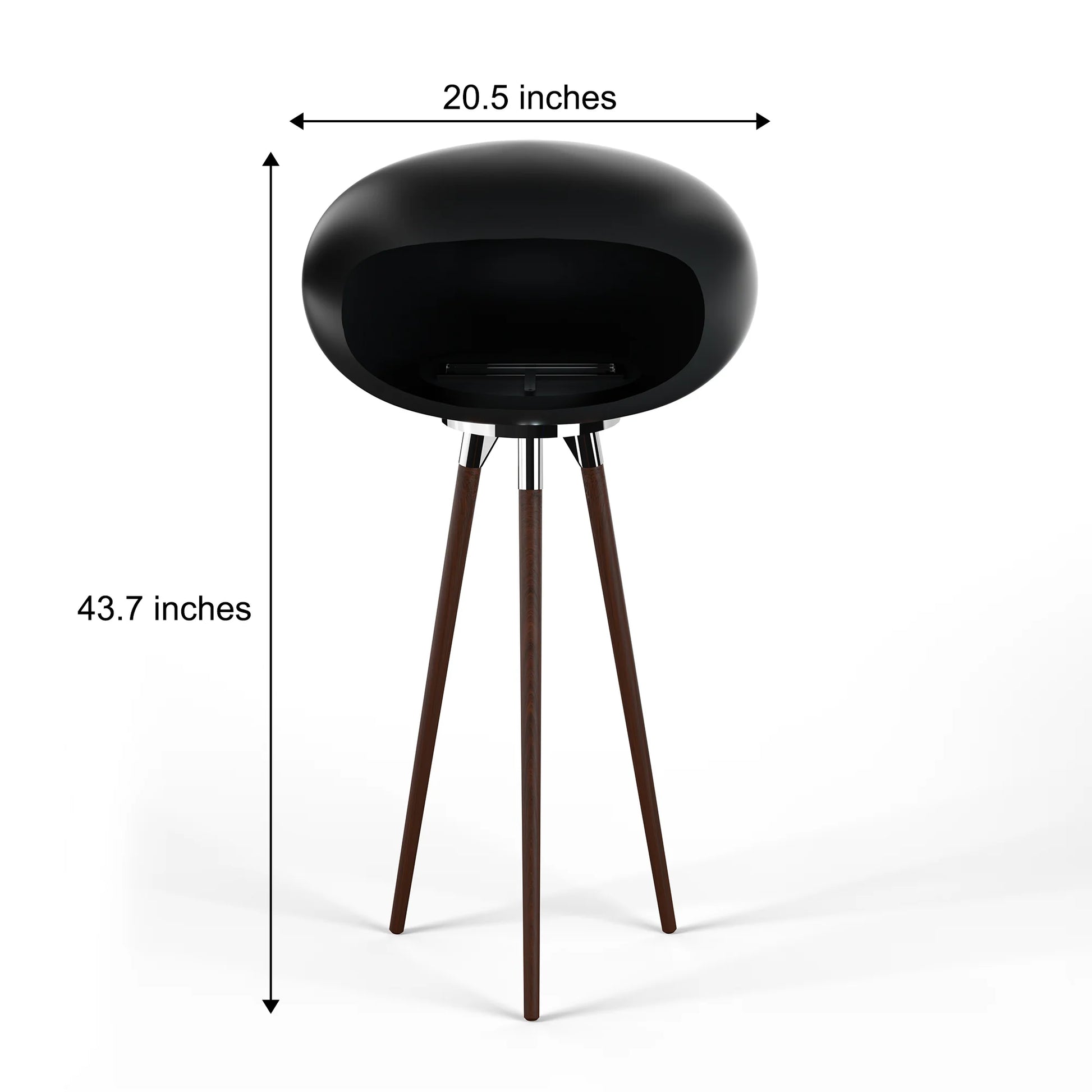 Rustic Flame Tripod Fireplace - Smokeless Indoor & Outdoor Warmth - Indoor/Outdoor Ethanol Fireplace Readi Gear