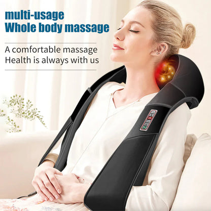 Deep Tissue Heated Shiatsu Massager for Neck, Back, and Shoulders - Readi Gear