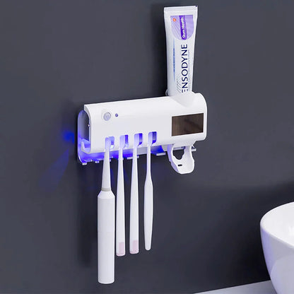 UV Light Toothbrush Holder & Automatic Dispenser - Clean & Sanitized Brushes - UV Light Toothbrush Holder & Automatic Dispenser - Clean & Sanitized Brushes Readi Gear