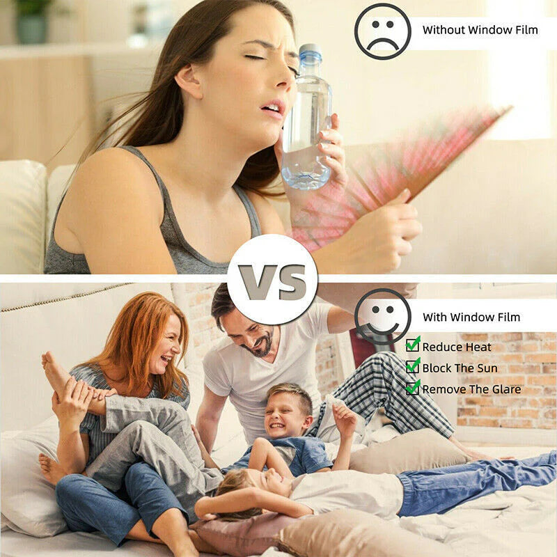 PrivacyShield Reflective Window Film - UV & Heat Blocker for Home/Office - Reflective Privacy Window Film Readi Gear