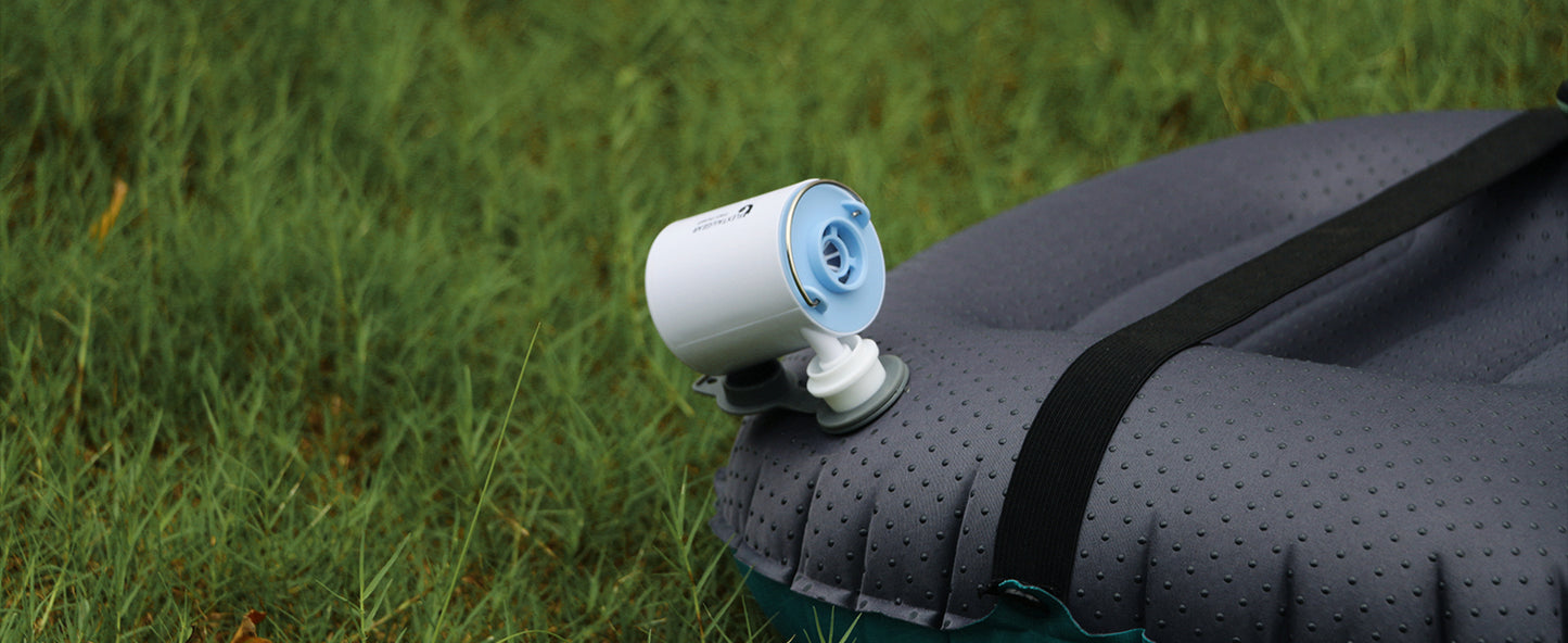 Ultra-Compact Air Pump & Camping Light, USB Rechargeable - Mini air pump Readi Gear