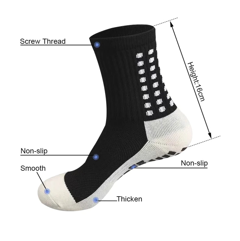 GripPro Sports Socks: Anti-Slip Performance for Soccer, Football, Basketball, Hiking (3 Pack) - Anti-Slip Performance Sports Socks Readi Gear