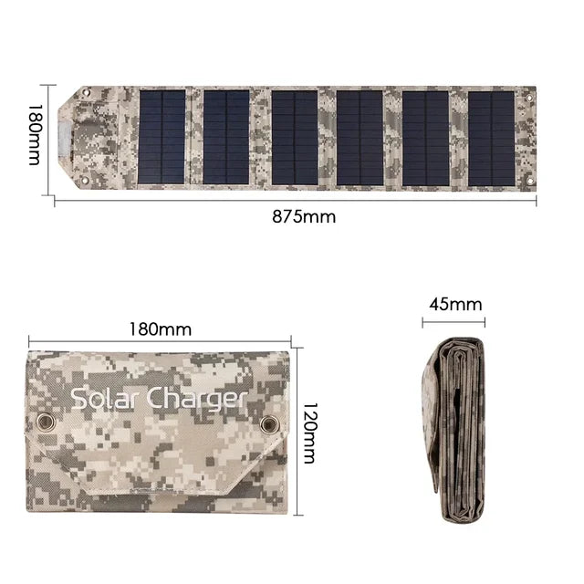SunSprint Portable Foldable Solar Panel Charger - SunSprint Portable Foldable Solar Panel Charger Readi Gear