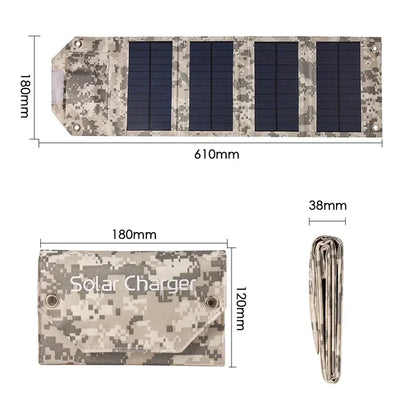 SunSprint Portable Foldable Solar Panel Charger - SunSprint Portable Foldable Solar Panel Charger Readi Gear