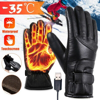 Winter USB Heated Gloves - Thermal, Waterproof, Touchscreen Hand Warmers - USB Winter Gloves Readi Gear