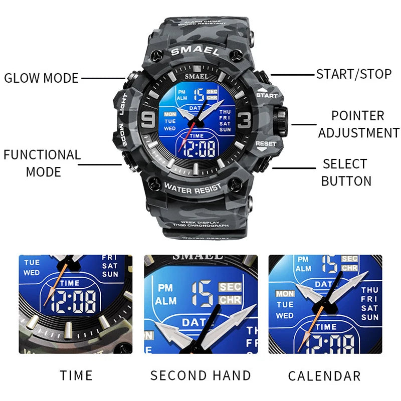 ShadowGuard Camo Military Sport Watch - Readi Gear