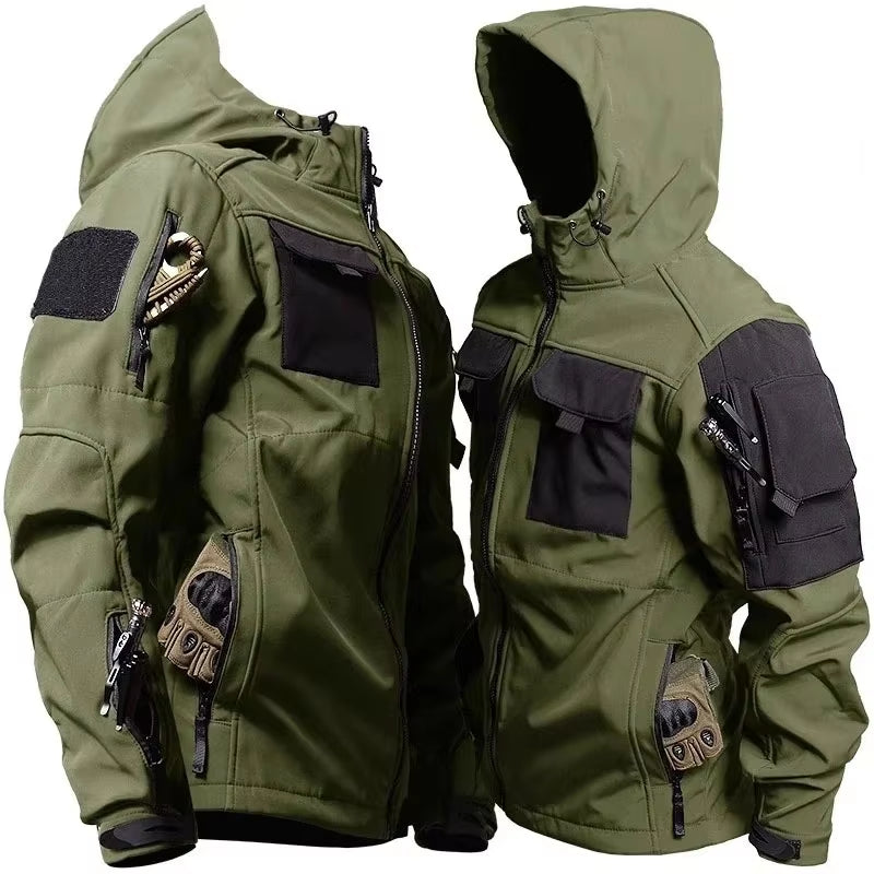 SpecOps Waterproof Tactical Jacket - Combat-Ready Multi-Pocket Softshell - Tactical Jacket Readi Gear