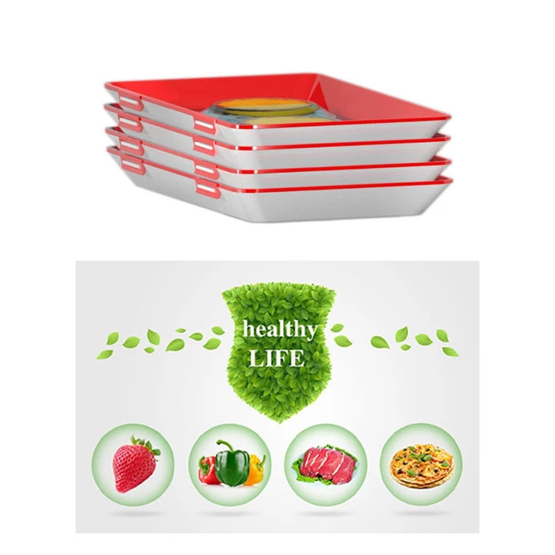 FreshGuard Stackable Food Preservation Tray - Reusable & Eco-Friendly - Food preservation tray Readi Gear