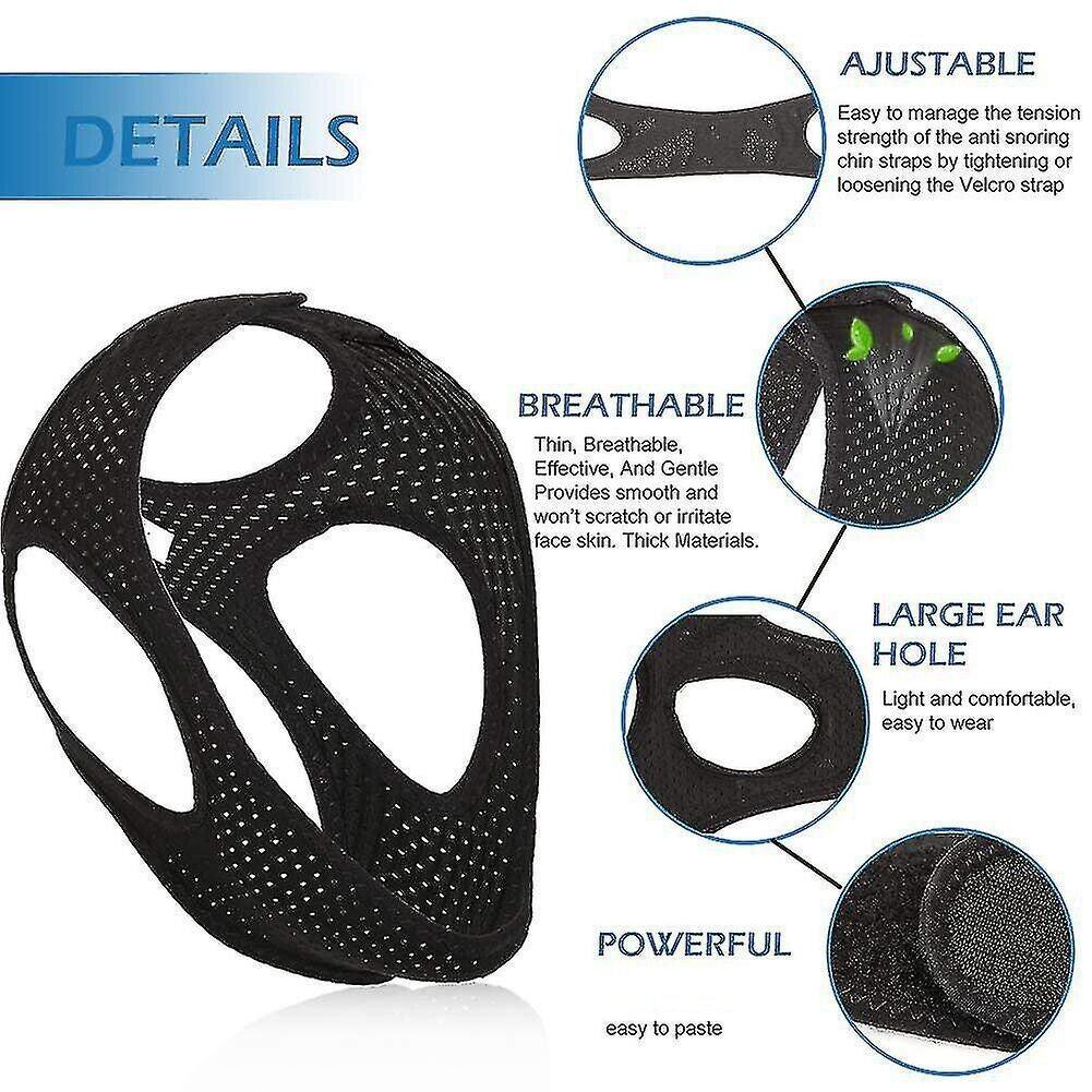 Premium Lycra Anti Snoring Chin Strap - Effective Sleep Apnea Solution - anti snoring chin strap Readi Gear