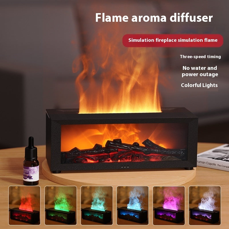 WarmGlow Mini Fireplace Diffuser - Aromatherapy Flame Humidifier - Fireplace diffuser Readi Gear