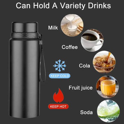 ThermoPro 1L Stainless Steel Bottle with Temperature Display - Smart travel thermos Readi Gear