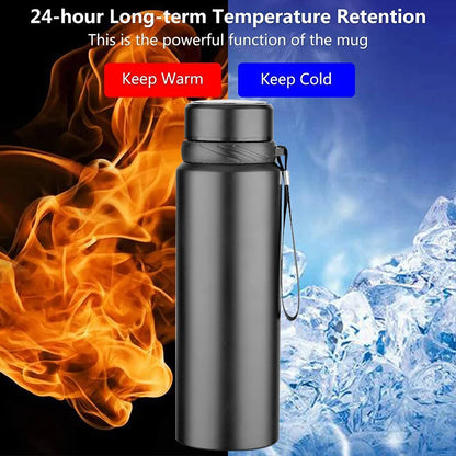 ThermoPro 1L Stainless Steel Bottle with Temperature Display - Smart travel thermos Readi Gear
