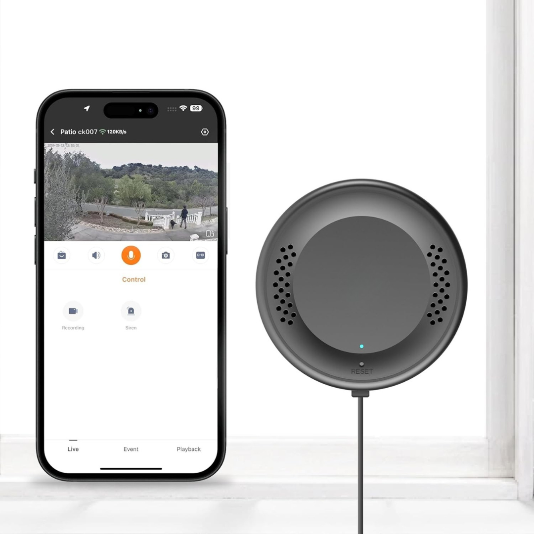 HomeShield 2K Window Camera – Install Inside, Monitor Outside