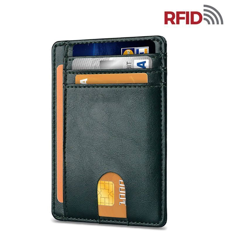 ShieldMate Mens Leather RFID Blocking Wallet - RFID Blocking Credit Card Holder Readi Gear