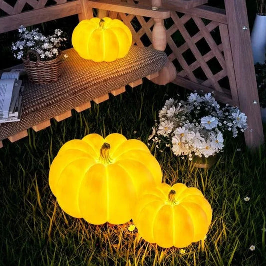 Harvest Glow Pumpkin Lantern - Perfect for Fall Decor Indoors & Out - Glow Pumpkin Lantern Readi Gear