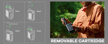 OutlanderPro Survival Water Filter with Solar Power Bank & Light - Survival water filter, power bank & LED light Readi Gear