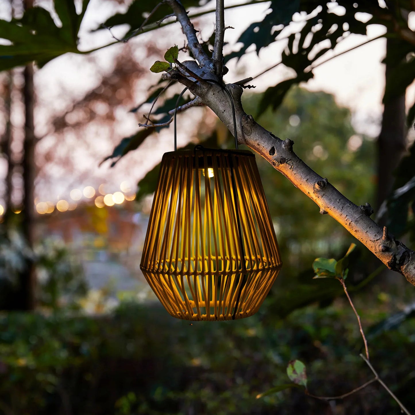 SolarNest Rattan Lantern: Solar-Powered Ambiance for Patios & Walkways - Solar Lantern Readi Gear
