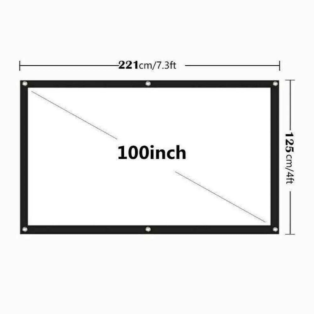 ScreenMagic 16:9 Portable HD Projection Screen - Home & Outdoor Use - Projection screen Readi Gear