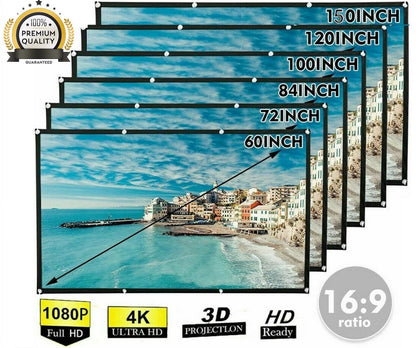 ScreenMagic 16:9 Portable HD Projection Screen - Home & Outdoor Use - Projection screen Readi Gear