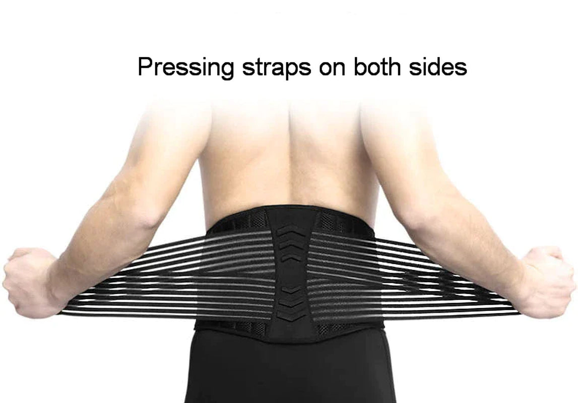Lower Back Support Brace Lumbar Waist Belt Double Pull Breathable Belt Men Women - Readi Gear