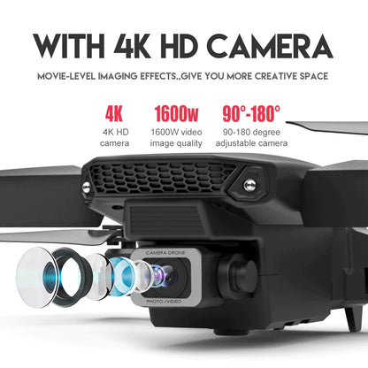 SkyCapture 4K HD Dual Camera Foldable Drone +4 Battery - Dual Camera Drone Readi Gear
