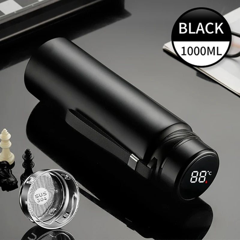 ThermoPro 1L Stainless Steel Bottle with Temperature Display - Smart travel thermos Readi Gear