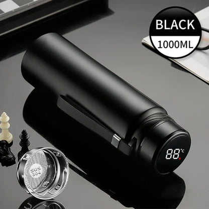 ThermoPro 1L Stainless Steel Bottle with Temperature Display - Smart travel thermos Readi Gear