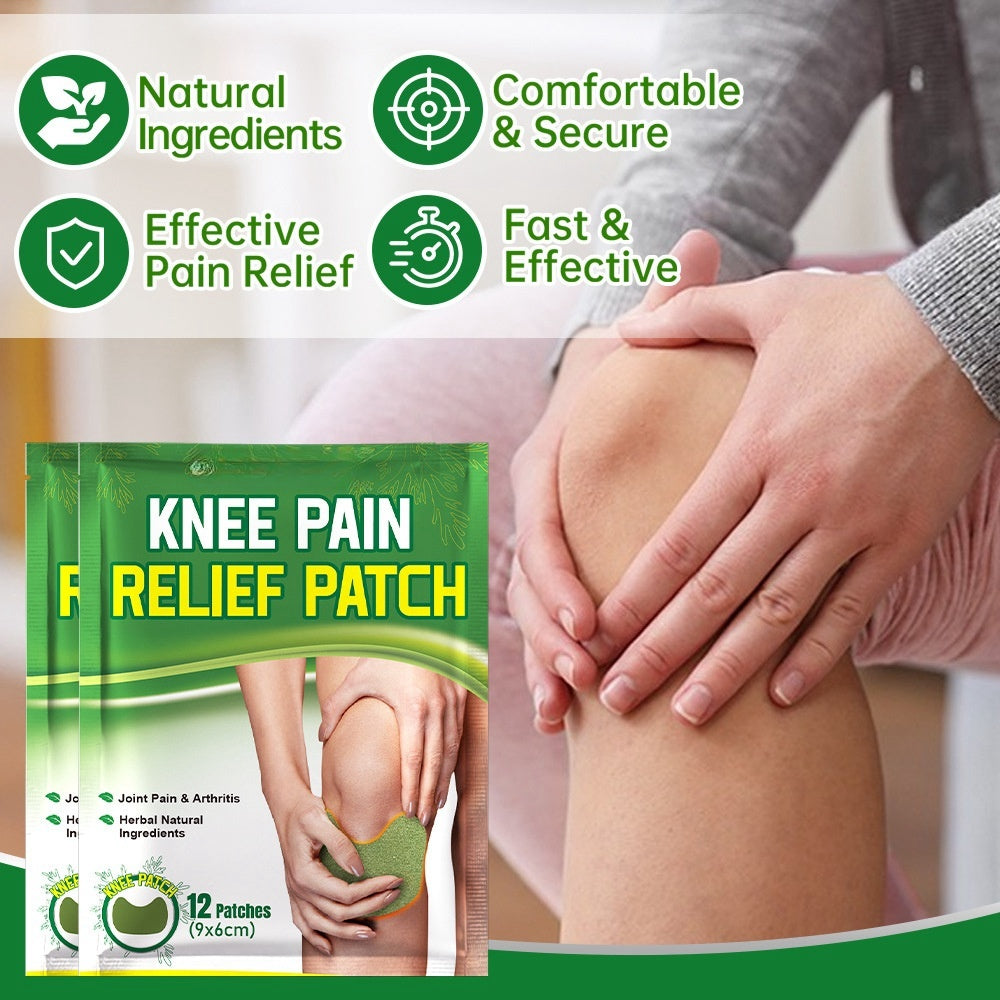 ArthroEase™ Self-Heating Knee Pain Relief Patches (12-Pack)