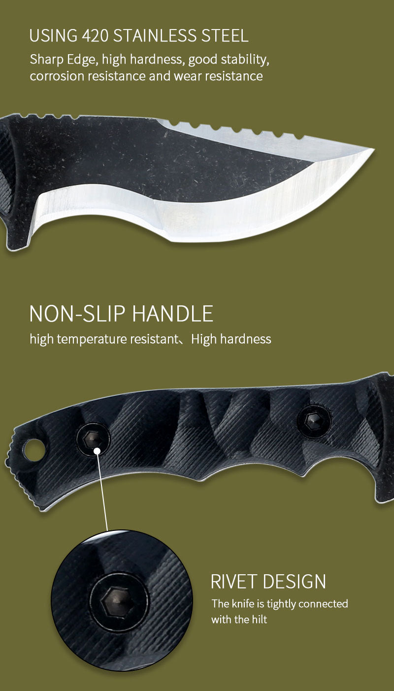 TitanEdge Premium Tactical Survival Knife - survival knife Readi Gear