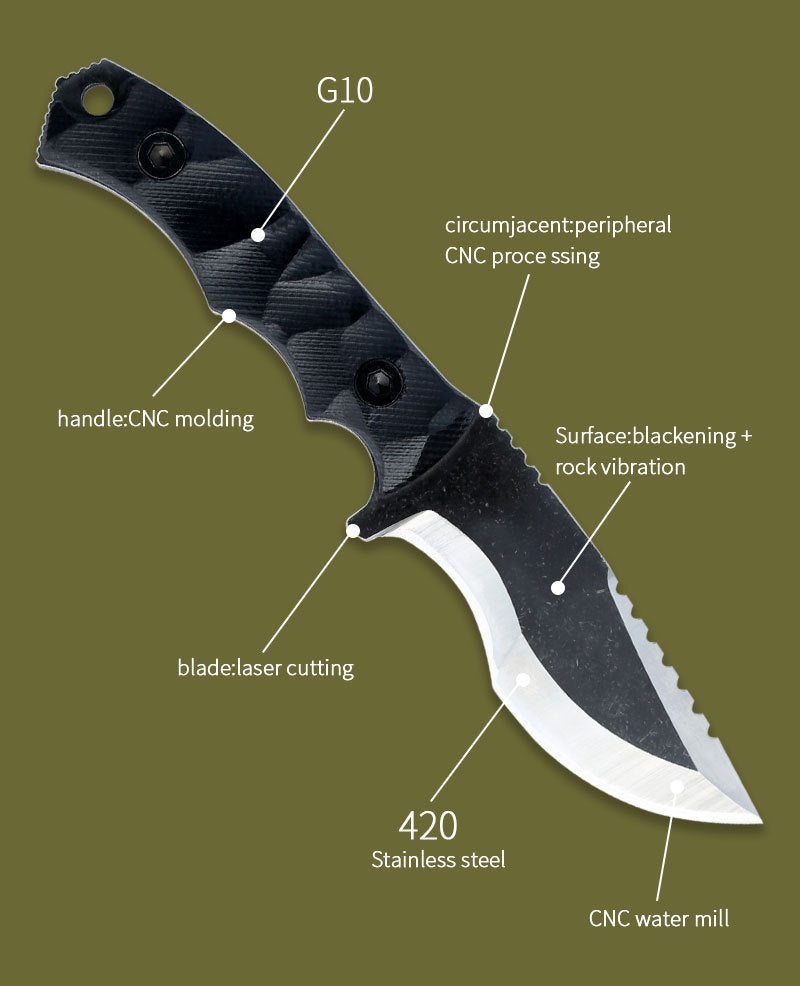 TitanEdge Premium Tactical Survival Knife - survival knife Readi Gear