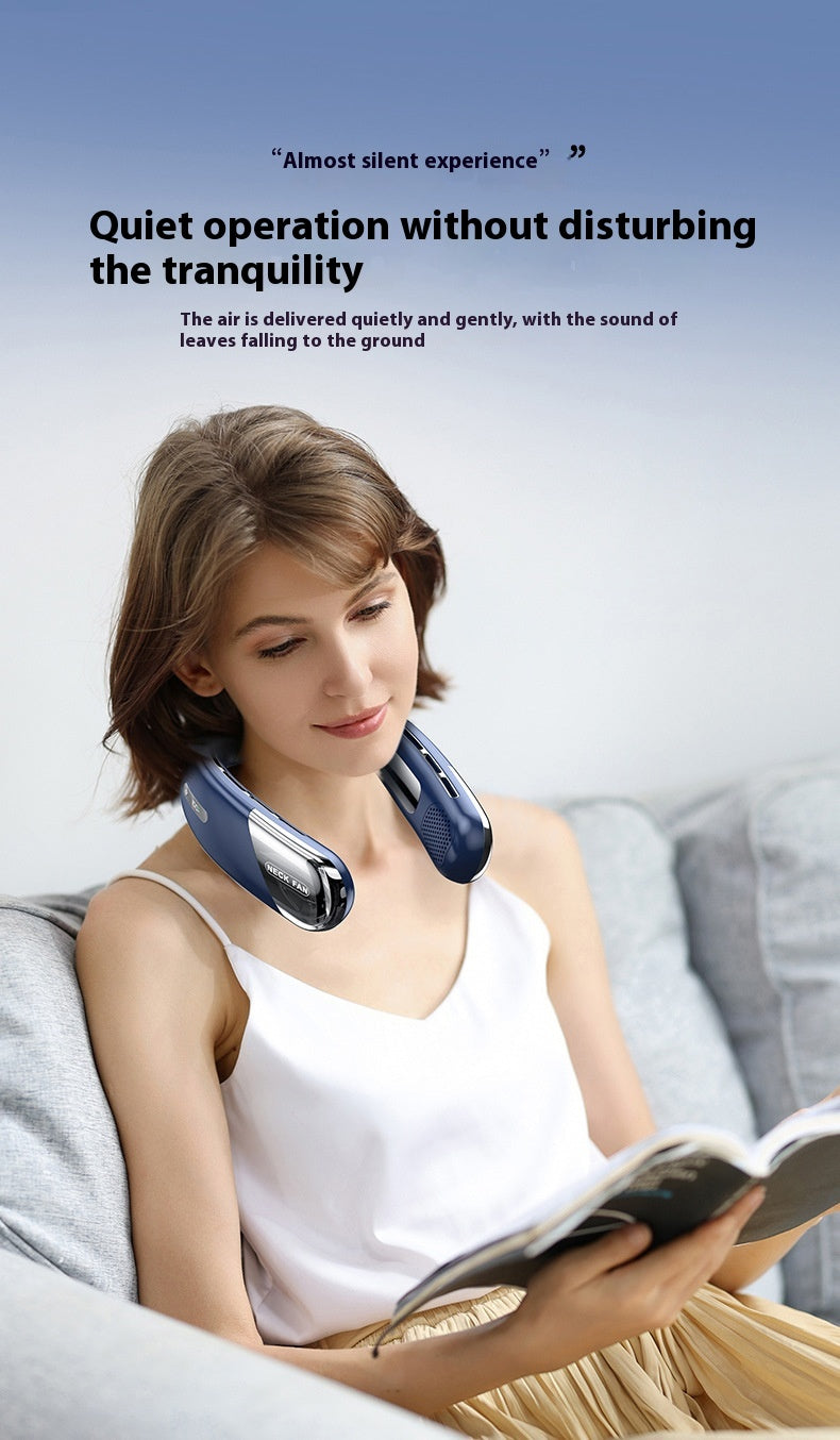 CoolWave Mini Portable USB Bladeless Neck Fan – Silent Operation & 5 Speeds - Neck Cooling Fan Readi Gear