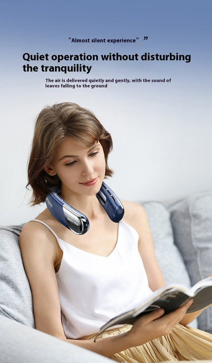 CoolWave Mini Portable USB Bladeless Neck Fan – Silent Operation & 5 Speeds - Neck Cooling Fan Readi Gear