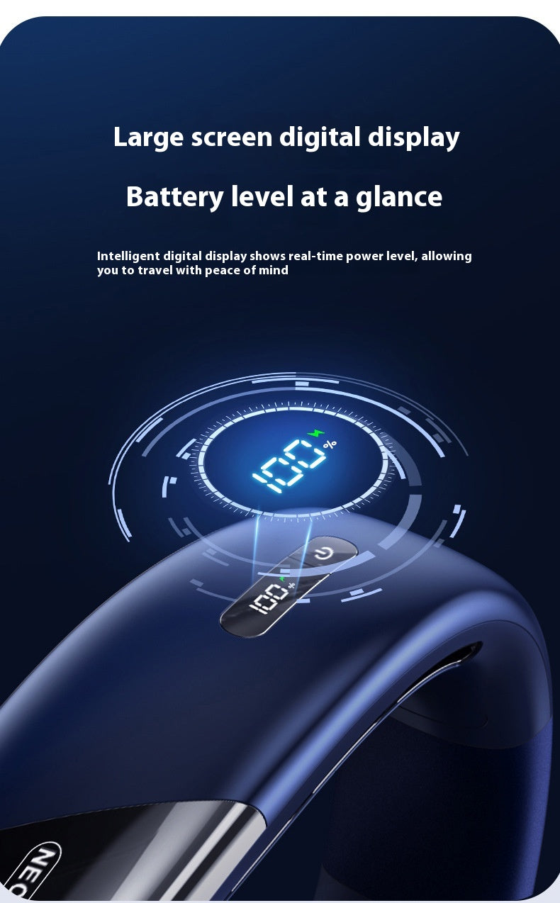 CoolWave Mini Portable USB Bladeless Neck Fan – Silent Operation & 5 Speeds - Neck Cooling Fan Readi Gear