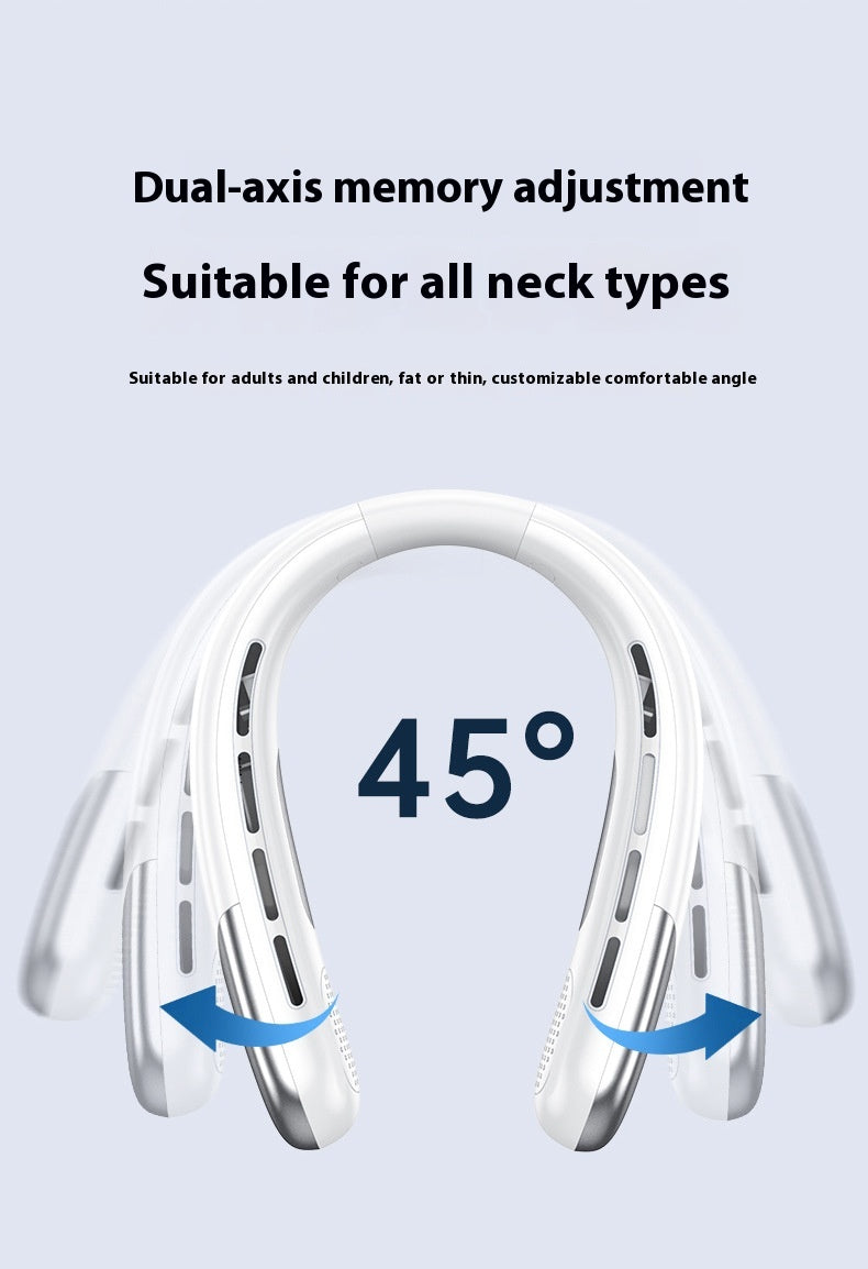 CoolWave Mini Portable USB Bladeless Neck Fan – Silent Operation & 5 Speeds - Neck Cooling Fan Readi Gear