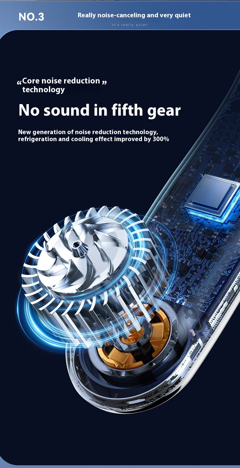 CoolWave Mini Portable USB Bladeless Neck Fan – Silent Operation & 5 Speeds - Neck Cooling Fan Readi Gear