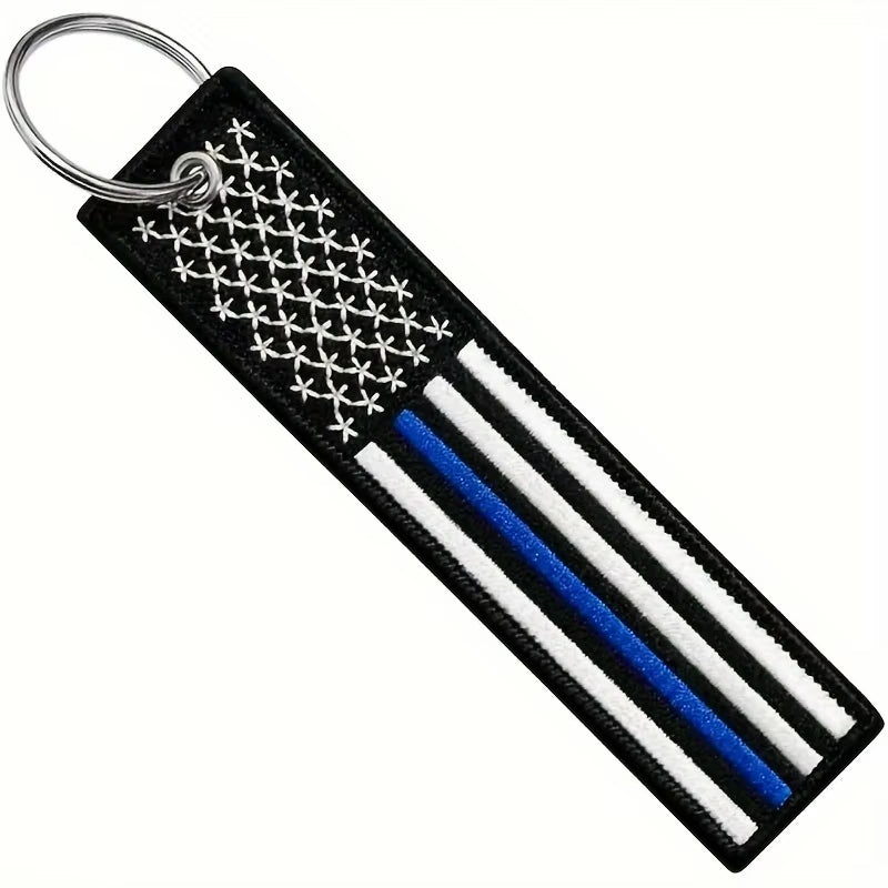 Stars & Stripes Keychain - USA Flag Tag for Cars, Motorcycles, Luggage - USA Flag Keychain Readi Gear