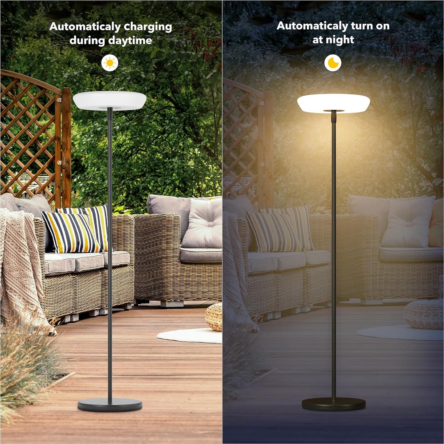 EcoGlow Solar Outdoor Lamp – Weatherproof, USB & Smart Light - Readi Gear