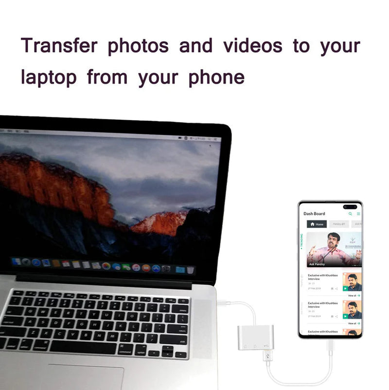 PowerHub USB-C 3-in-1 Adapter with SD Card Reader - USB-C Adapters & Hubs Readi Gear
