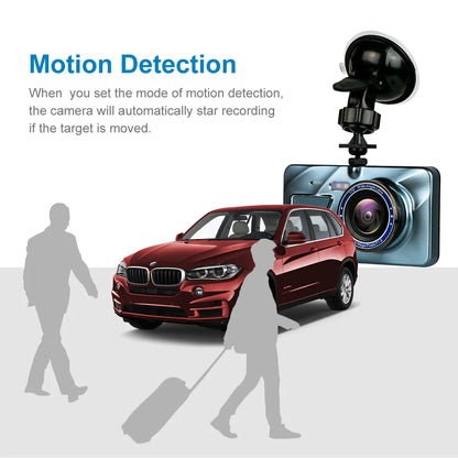 4” HD Touch Screen Dual Lens Dash Cam Recorder – Front & Rear Night Vision - Dash camera Readi Gear