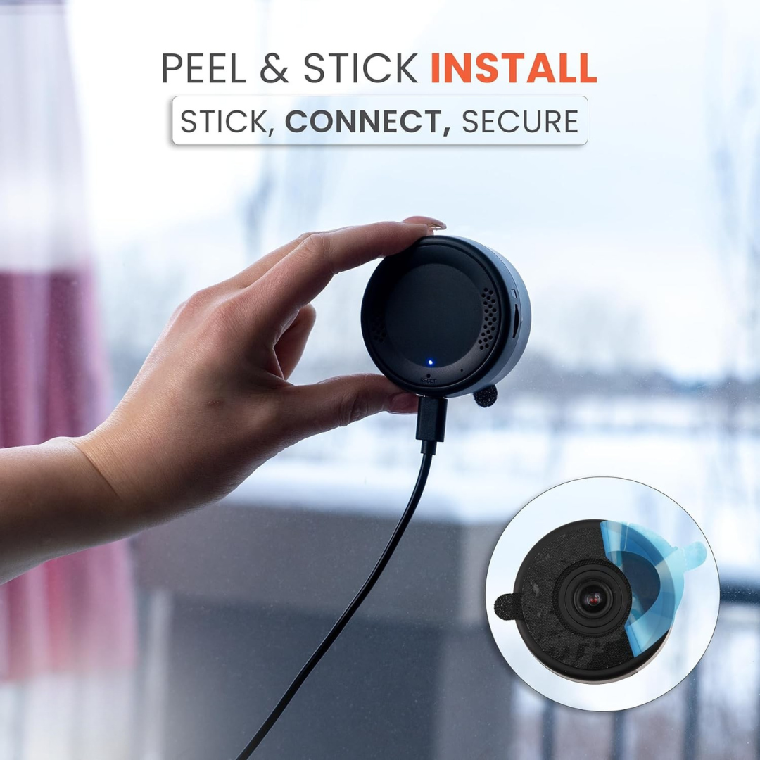 HomeShield 2K Window Camera – Install Inside, Monitor Outside