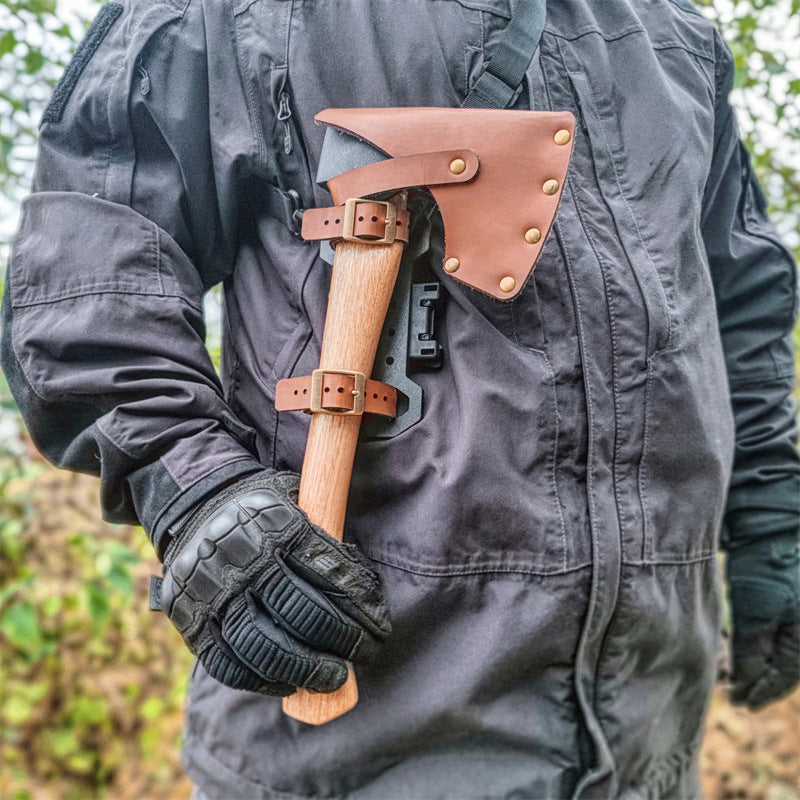 WildernessPro Universal Leather Axe Cover & Holster - Leather axe cover and holster Readi Gear