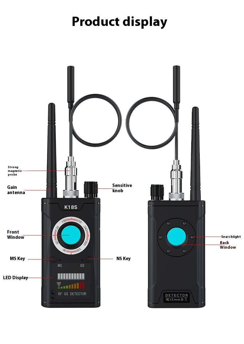 K18S SpySpotter: Professional-Grade Hidden Camera & RF Signal Detector - Hidden Camera Detector Readi Gear